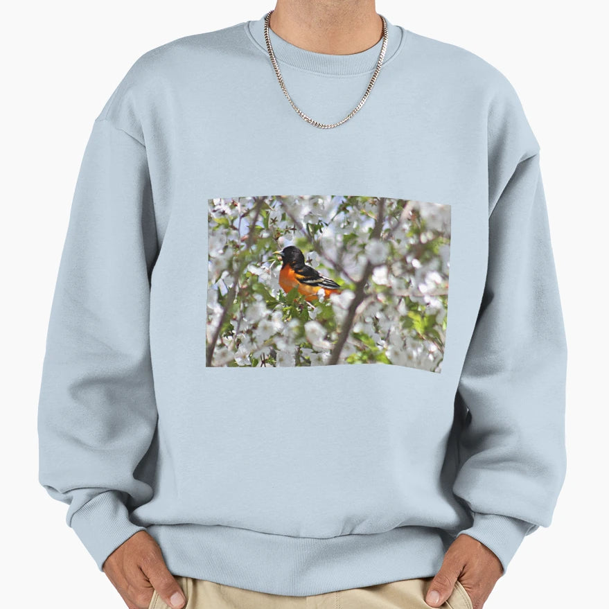 Baltimore Oriole Cherry Tree Sweatshirt - Streetwear Style Men Women - T-Shirt, Sweatshirt, Hoodie