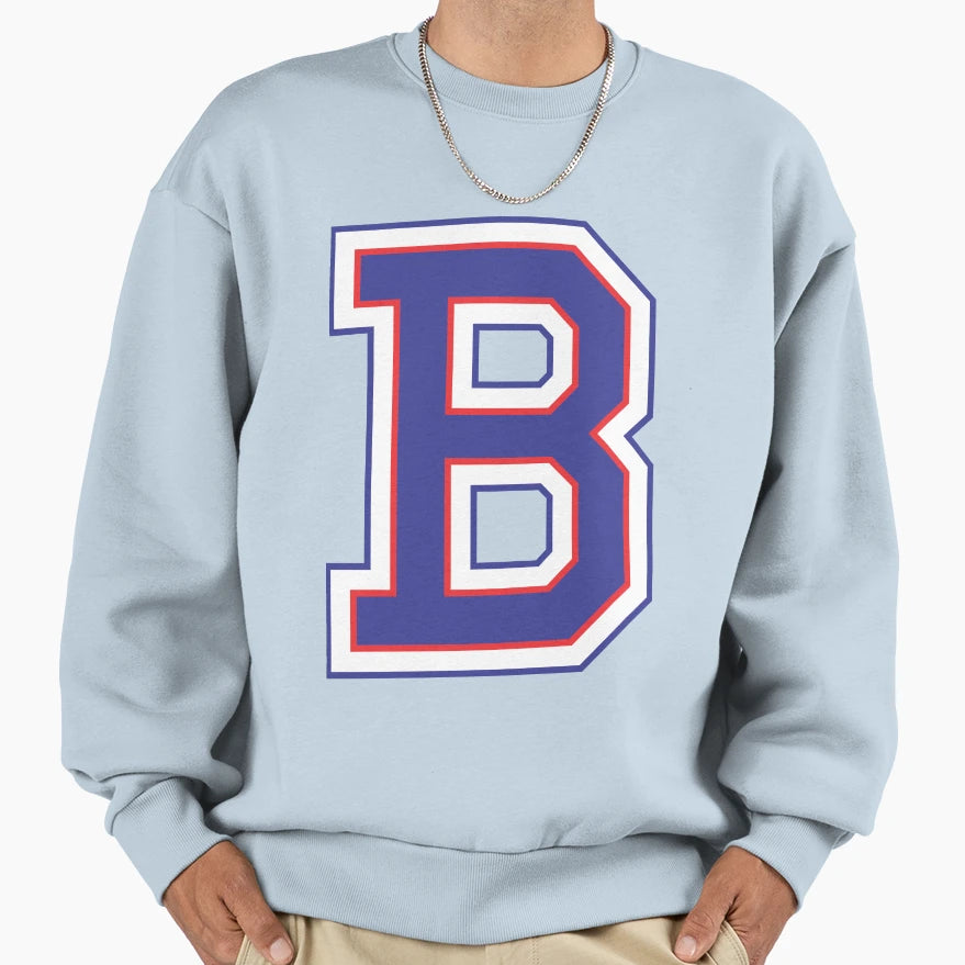 Alphabet B Sweatshirt - Unique Graphic Men Women - T-Shirt, Sweatshirt, Hoodie