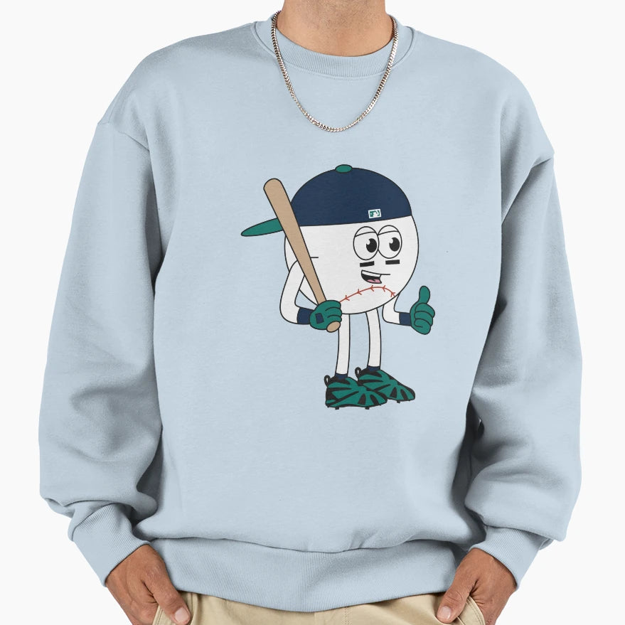 Griffey Baseball Guy Sweatshirt - Minimalist Print Men Women - T-Shirt, Sweatshirt, Hoodie