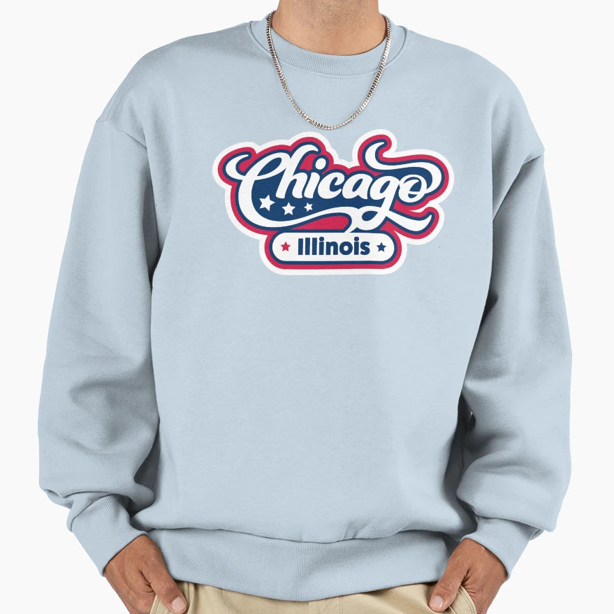 Chicago Illinois Sweatshirt - Novelty Apparel Men Women - T-Shirt, Sweatshirt, Hoodie