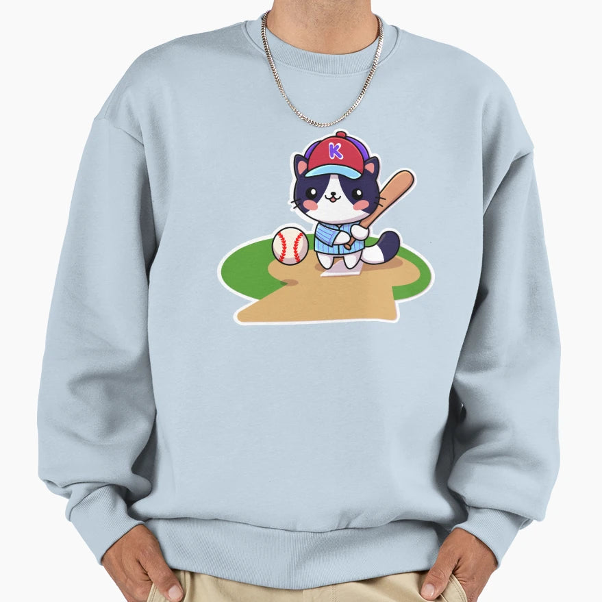 7 Baseball Cat Sweatshirt - Aesthetic Graphic Unisex - T-Shirt, Sweatshirt, Hoodie