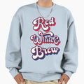 Red White Brew Sweatshirt - Streetwear Style for Adults - T-Shirt, Sweatshirt, Hoodie