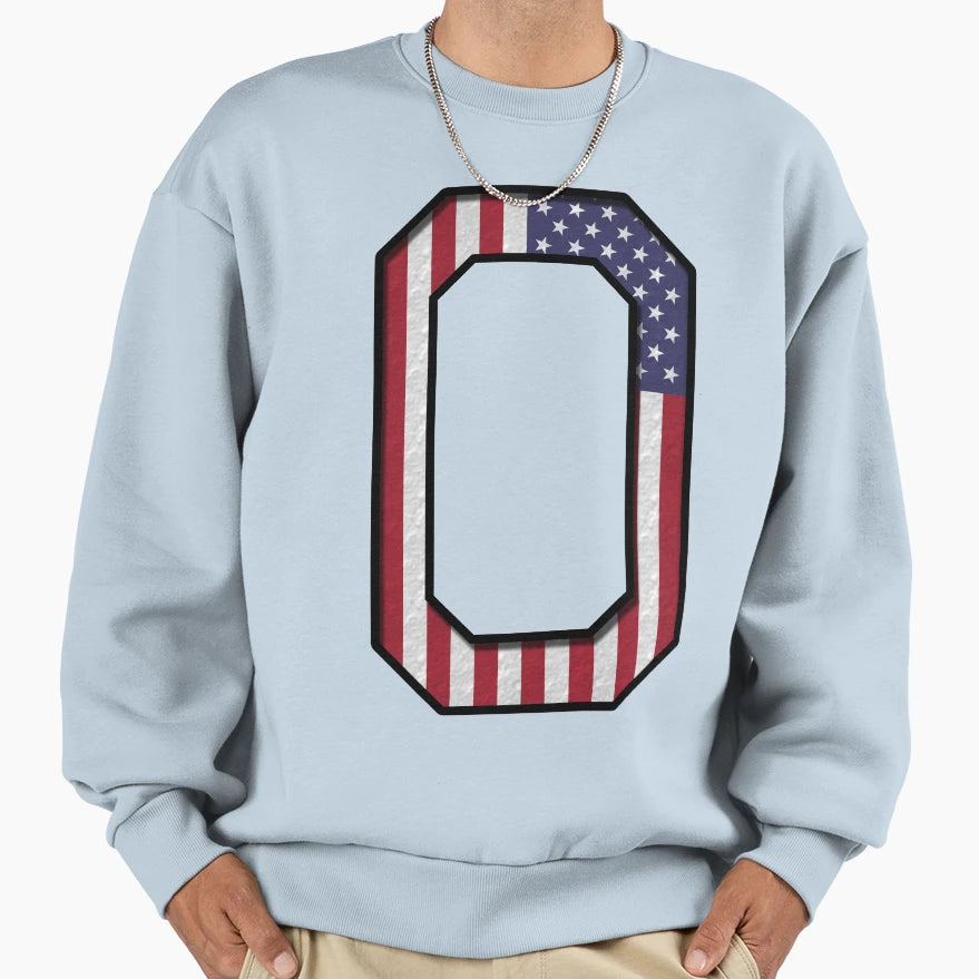 0 Usa Number Sports 3D Drop Shadow Sweatshirt - Aesthetic Graphic Unisex - T-Shirt, Sweatshirt, Hoodie