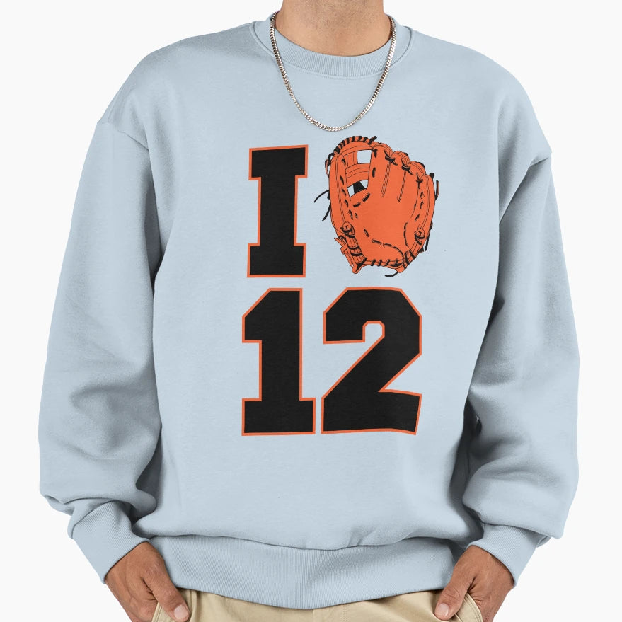 I Glove 12 Sweatshirt - Graphic Print for Adults - T-Shirt, Sweatshirt, Hoodie