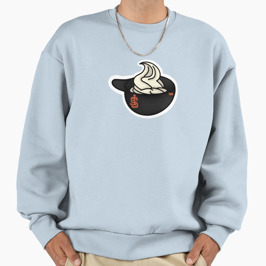San Francisco Ice Cream Helmet Soft Sweatshirt - Custom Art Print Unisex - T-Shirt, Sweatshirt, Hoodie