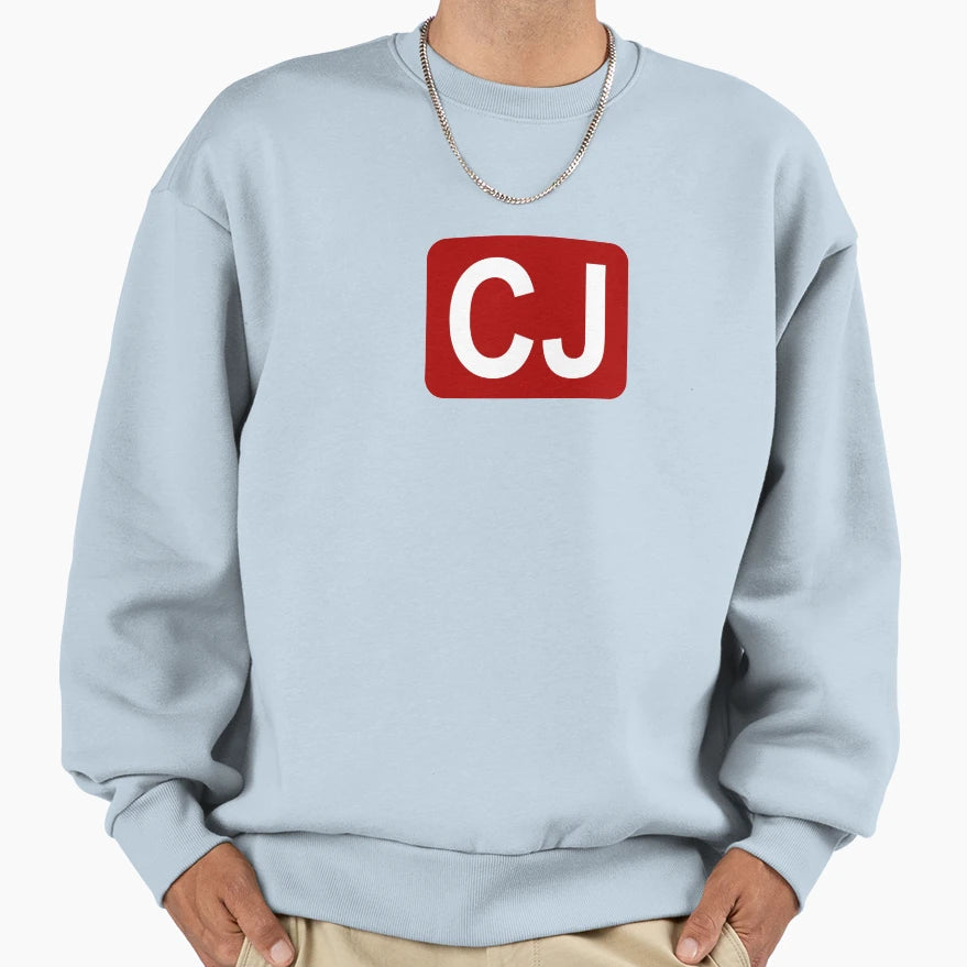 Cj Initials Sweatshirt - Fun Novelty Design for Adults - T-Shirt, Sweatshirt, Hoodie