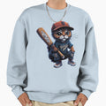 Kitty League All Star Baseball Playing Sweatshirt - Unique Graphic Unisex - T-Shirt, Sweatshirt, Hoodie
