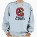 Houston Gamblers Logo Distressed Sweatshirt - Fun Novelty Design Men Women - T-Shirt, Sweatshirt, Hoodie