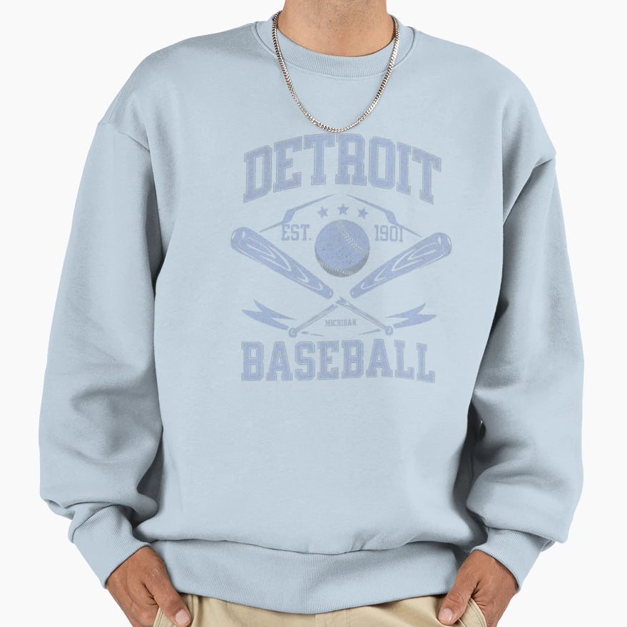 Detroit Baseball T-Shirt - Trendy Graphic for Adults - T-Shirt, Sweatshirt, Hoodie