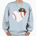 Baseball Pirate Baseball Player Sweatshirt - Fun Novelty Design Men Women - T-Shirt, Sweatshirt, Hoodie