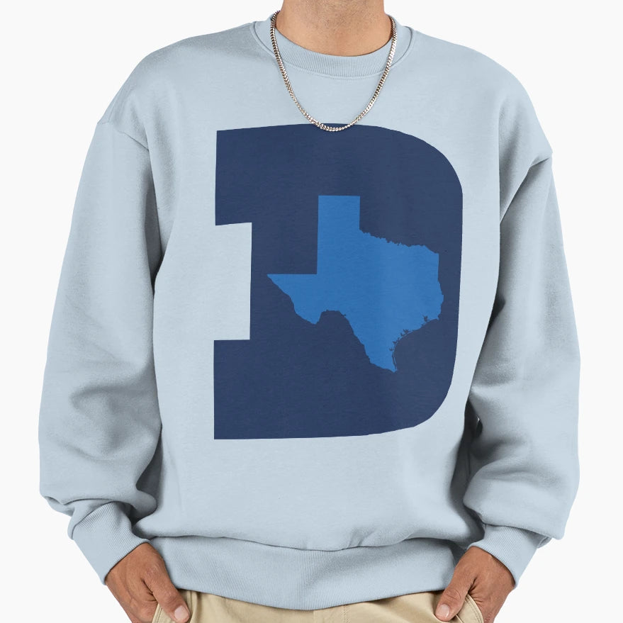D Texas B Ball Blues Sweatshirt - Minimalist Print Unisex - T-Shirt, Sweatshirt, Hoodie