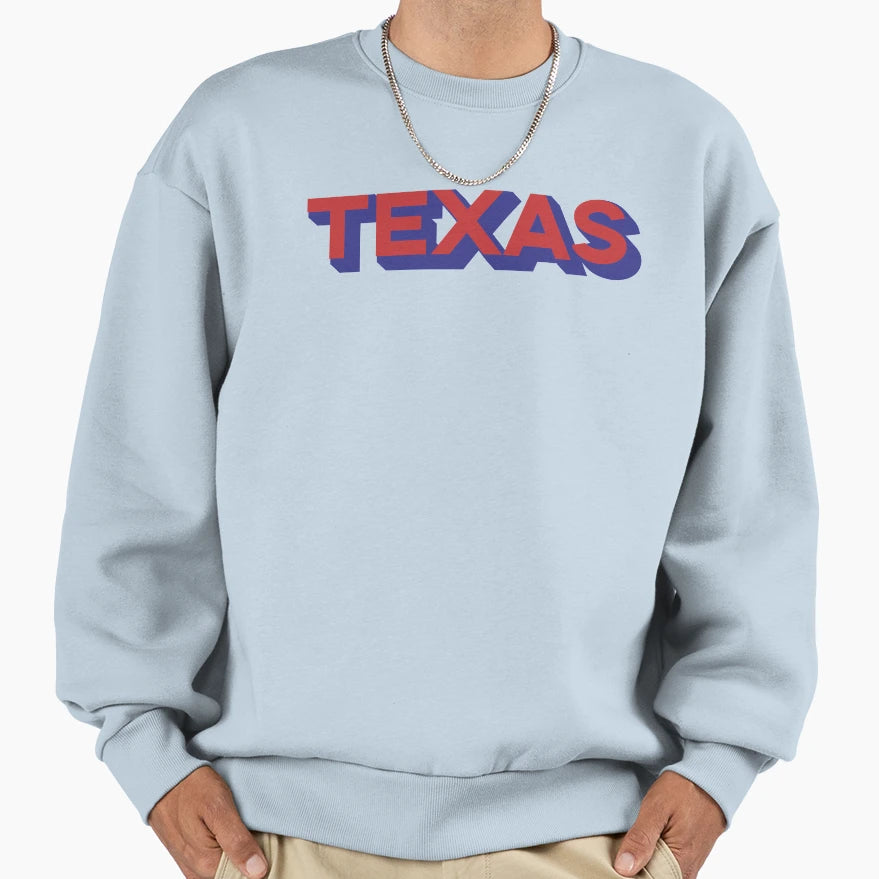 Texas Usa State United States Sweatshirt - Fun Novelty Design for Adults - T-Shirt, Sweatshirt, Hoodie