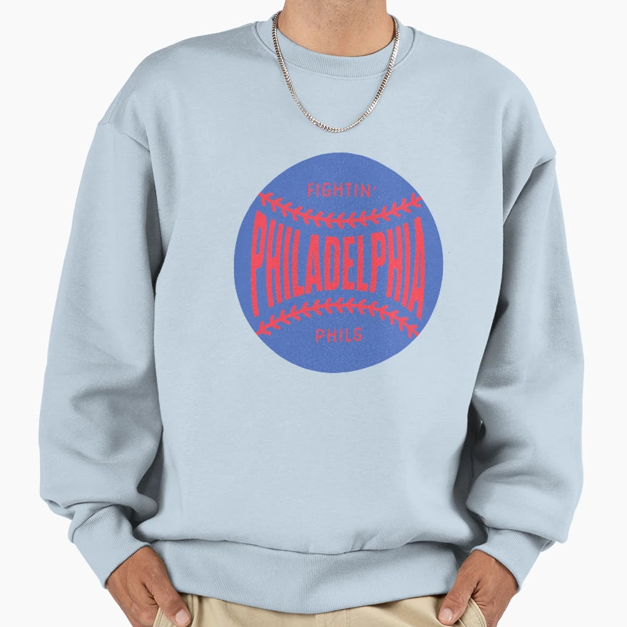 Philadelphia Baseball Ball Stitching Sweatshirt - Graphic Print Unisex - T-Shirt, Sweatshirt, Hoodie