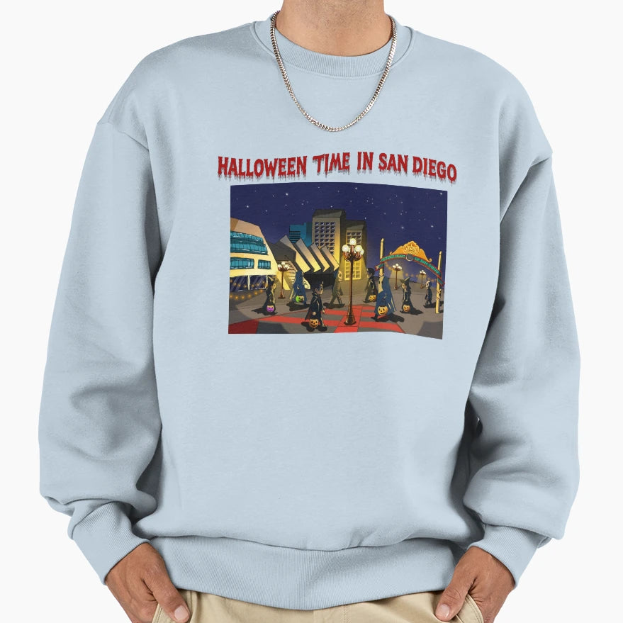 Halloween Time San Diego Sweatshirt - Fun Novelty Design Unisex - T-Shirt, Sweatshirt, Hoodie