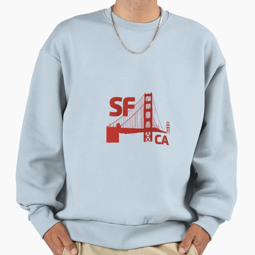 San Francisco California Sweatshirt - Graphic Print Men Women - T-Shirt, Sweatshirt, Hoodie