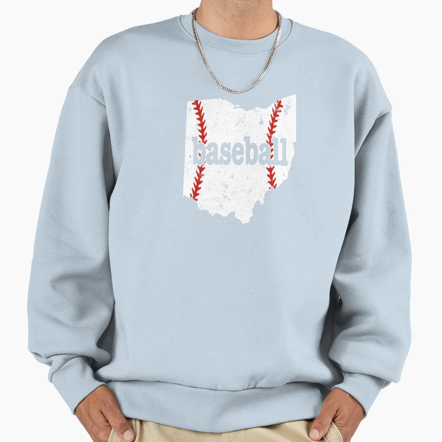 Ohio Baseball Fan T-Shirt - Novelty Apparel for Adults - T-Shirt, Sweatshirt, Hoodie