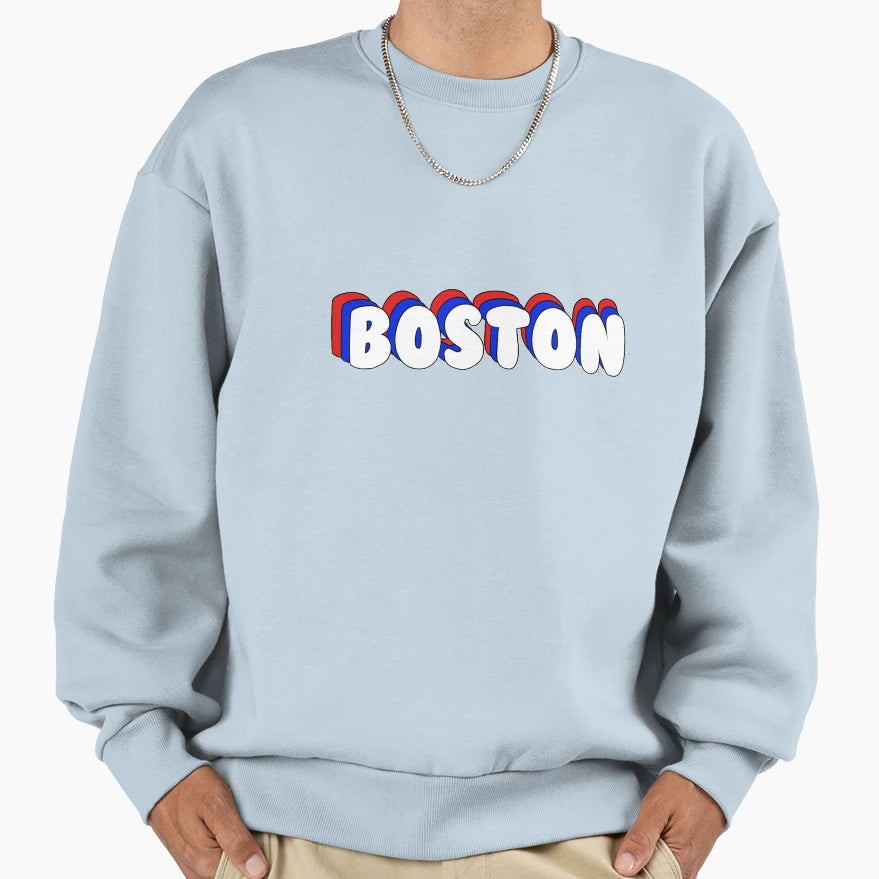 Boston Sweatshirt - Trendy Graphic Unisex - T-Shirt, Sweatshirt, Hoodie