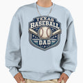 Texas Baseball Dad Red Blue Baseball T-Shirt - Minimalist Print Unisex - T-Shirt, Sweatshirt, Hoodie