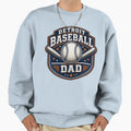 Detroit Baseball Dad Blue Orange T-Shirt - Fun Novelty Design Unisex - T-Shirt, Sweatshirt, Hoodie