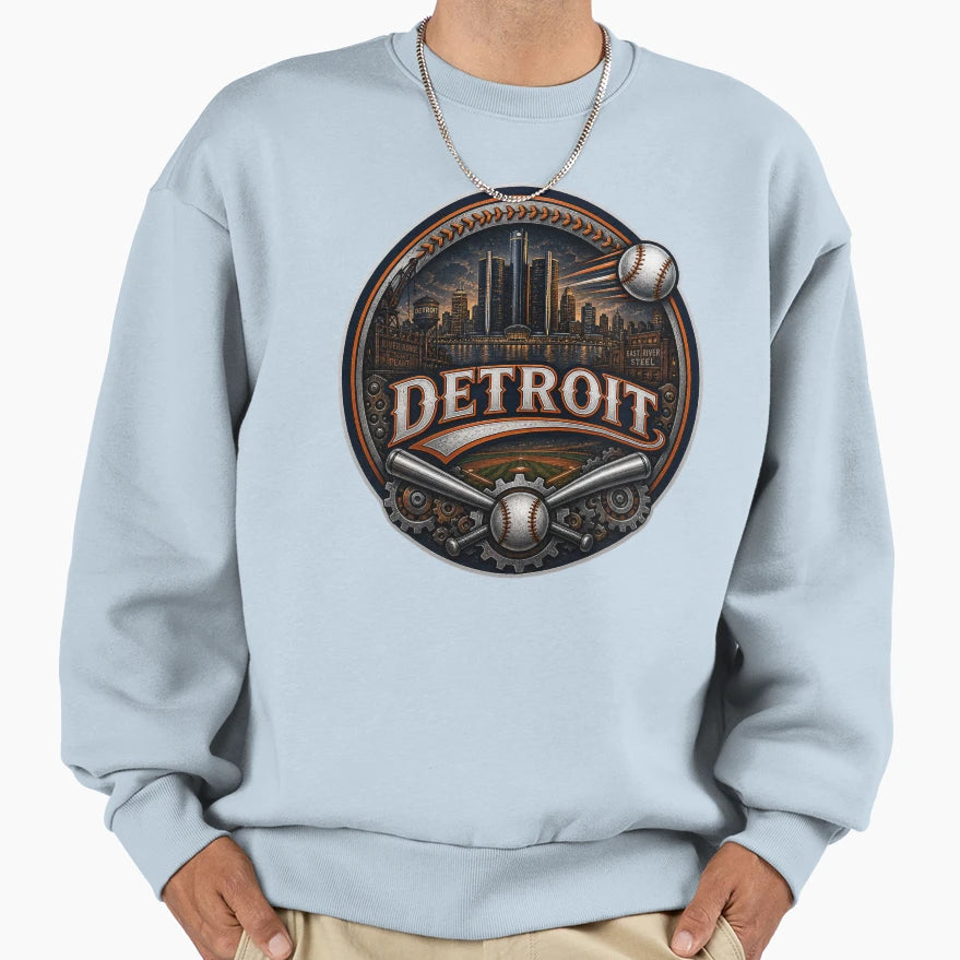 Detroit Sports Logo Motor City Fan Hoodie - Unique Graphic Unisex - T-Shirt, Sweatshirt, Hoodie