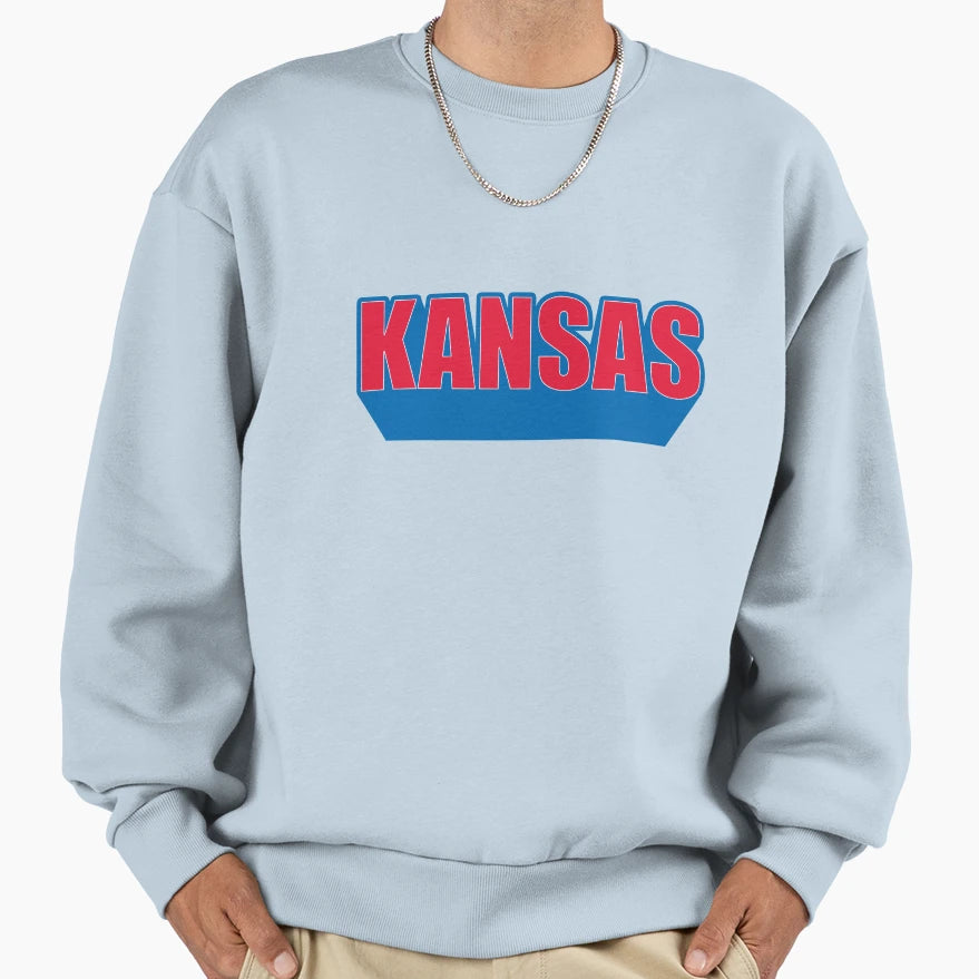 University Kansas Sweatshirt - Casual Everyday Wear for Adults - T-Shirt, Sweatshirt, Hoodie