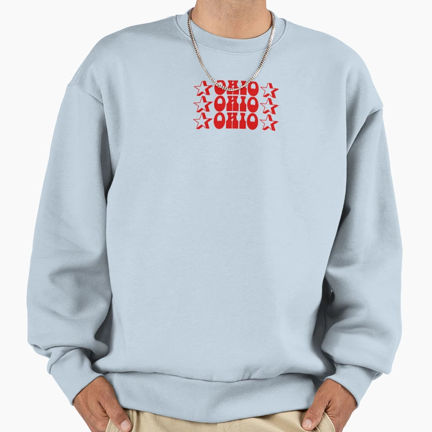 Ohio Red Sweatshirt - Streetwear Style Men Women - T-Shirt, Sweatshirt, Hoodie