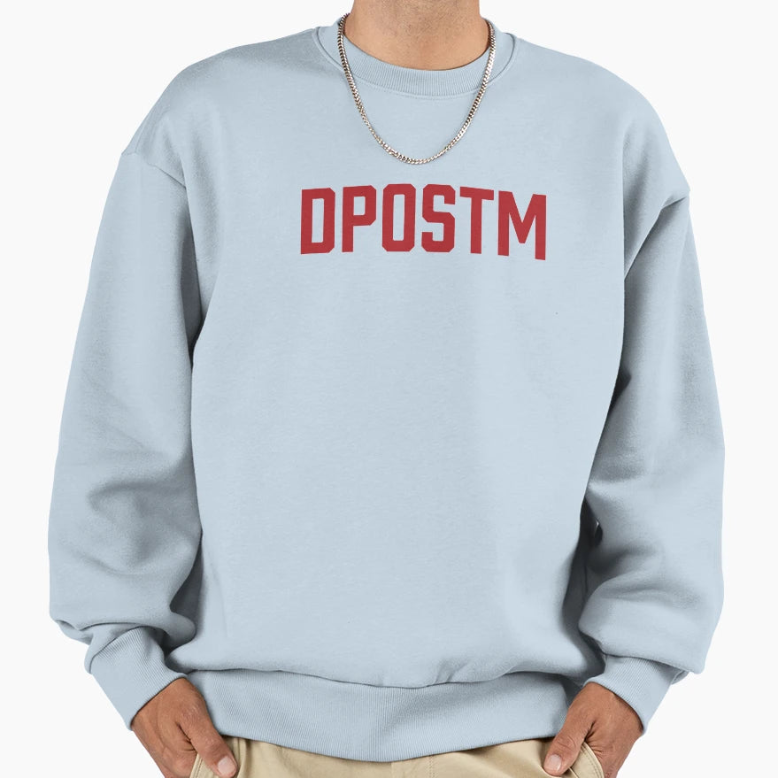 Dpostm Red Logo Sweatshirt - Casual Everyday Wear Men Women - T-Shirt, Sweatshirt, Hoodie