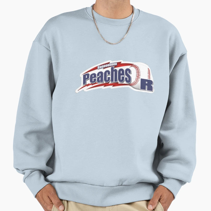 Goooo Peaches Sweatshirt - Graphic Print Unisex - T-Shirt, Sweatshirt, Hoodie