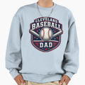 Cleveland Baseball Dad Red Blue T-Shirt - Custom Art Print for Adults - T-Shirt, Sweatshirt, Hoodie