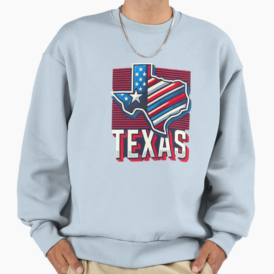 Texas Proud Sweatshirt - Novelty Apparel for Adults - T-Shirt, Sweatshirt, Hoodie
