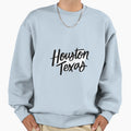 Houston Texas Black Sweatshirt - Novelty Apparel for Adults - T-Shirt, Sweatshirt, Hoodie