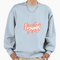 Houston Texas Orange Sweatshirt - Graphic Print for Adults - T-Shirt, Sweatshirt, Hoodie