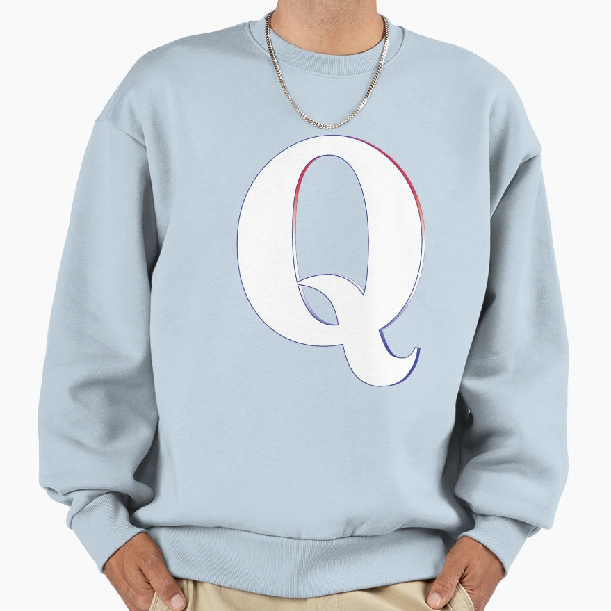 Q Sweatshirt - Fun Novelty Design Men Women - T-Shirt, Sweatshirt, Hoodie