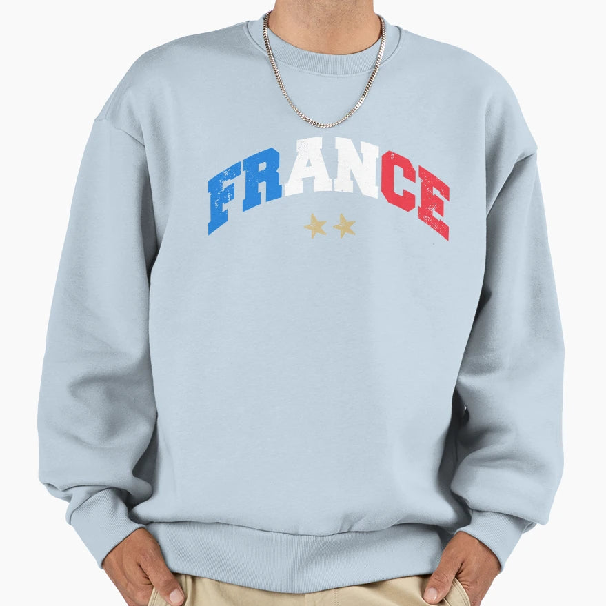 France Soccer Football Fan French Flag T-Shirt - Novelty Apparel Unisex - T-Shirt, Sweatshirt, Hoodie