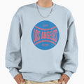 Los Angeles Baseball Ball Stitching Sweatshirt - Unique Graphic for Adults - T-Shirt, Sweatshirt, Hoodie