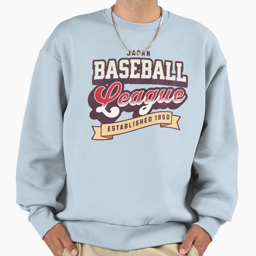 Japanese Baseball League Sweatshirt - Aesthetic Graphic Men Women - T-Shirt, Sweatshirt, Hoodie
