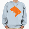 Orange Washington Dc Sweatshirt - Graphic Print Men Women - T-Shirt, Sweatshirt, Hoodie