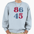 Anti Trump 2024 Bumper 86 45 Sweatshirt - Minimalist Print for Adults - T-Shirt, Sweatshirt, Hoodie