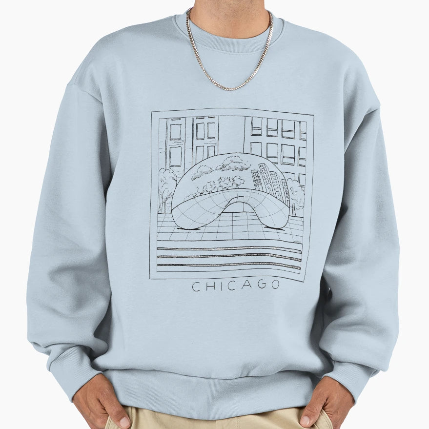 Chicago Sweatshirt - Aesthetic Graphic Unisex - T-Shirt, Sweatshirt, Hoodie