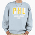 Phl Philadelphia Airport Code T-Shirt - Casual Everyday Wear Men Women - T-Shirt, Sweatshirt, Hoodie
