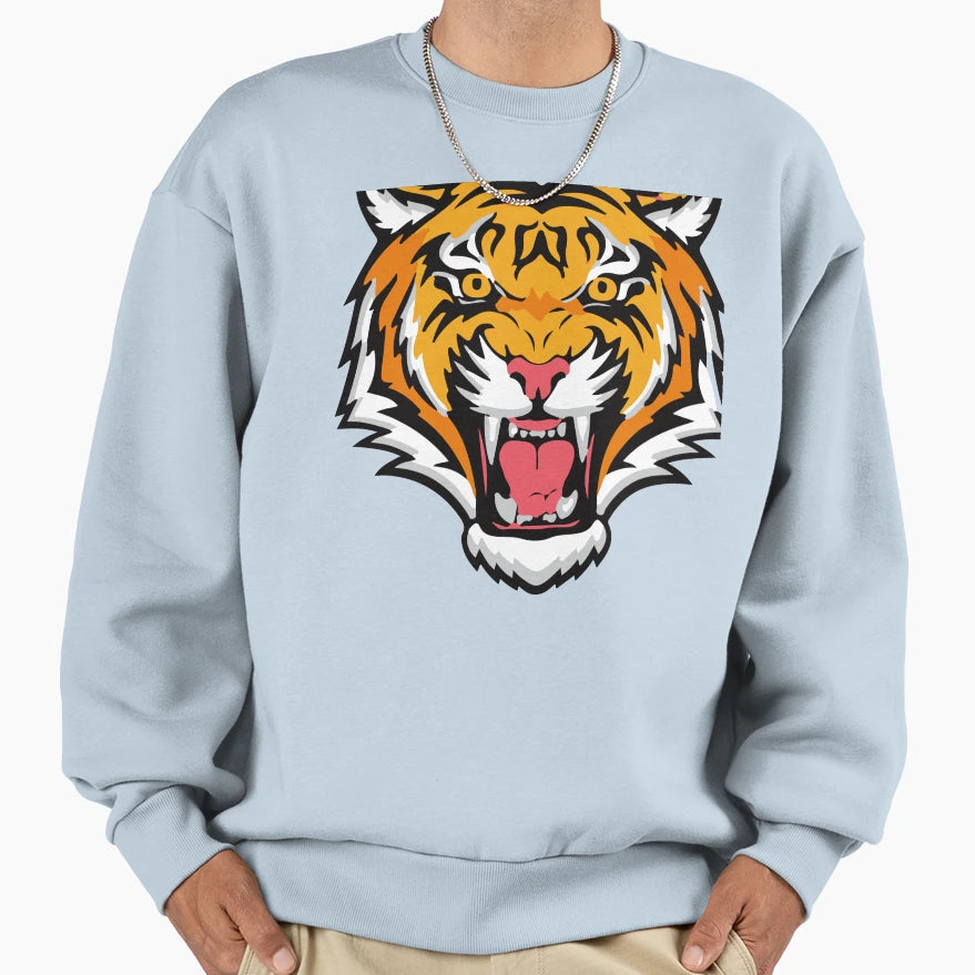 Tiger Roar Anime Sweatshirt - Trendy Graphic Unisex - T-Shirt, Sweatshirt, Hoodie
