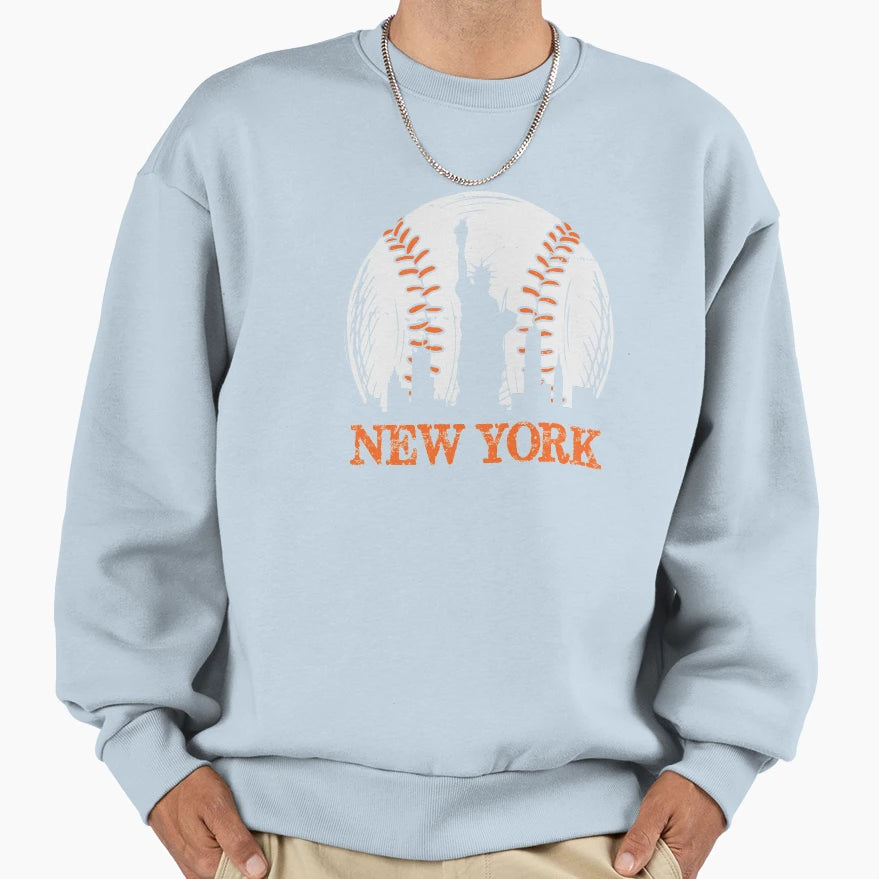 Downtown New York City Ny Skyline Sweatshirt - Novelty Apparel Unisex - T-Shirt, Sweatshirt, Hoodie