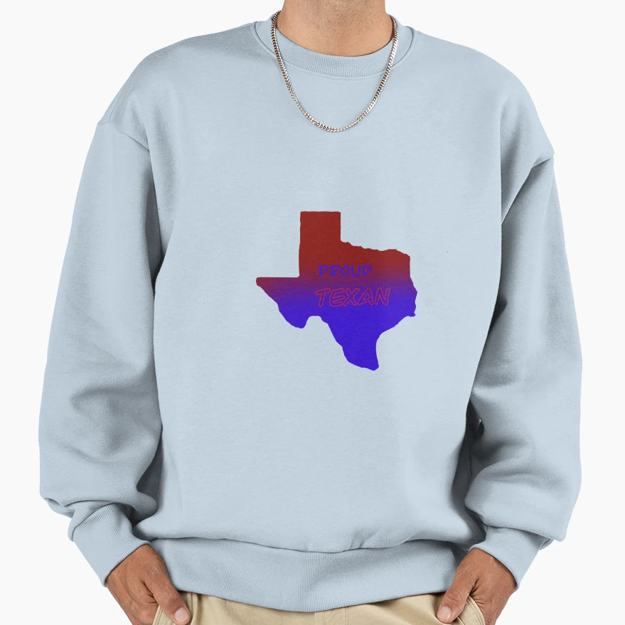 Proud Texan Sweatshirt - Custom Art Print for Adults - T-Shirt, Sweatshirt, Hoodie
