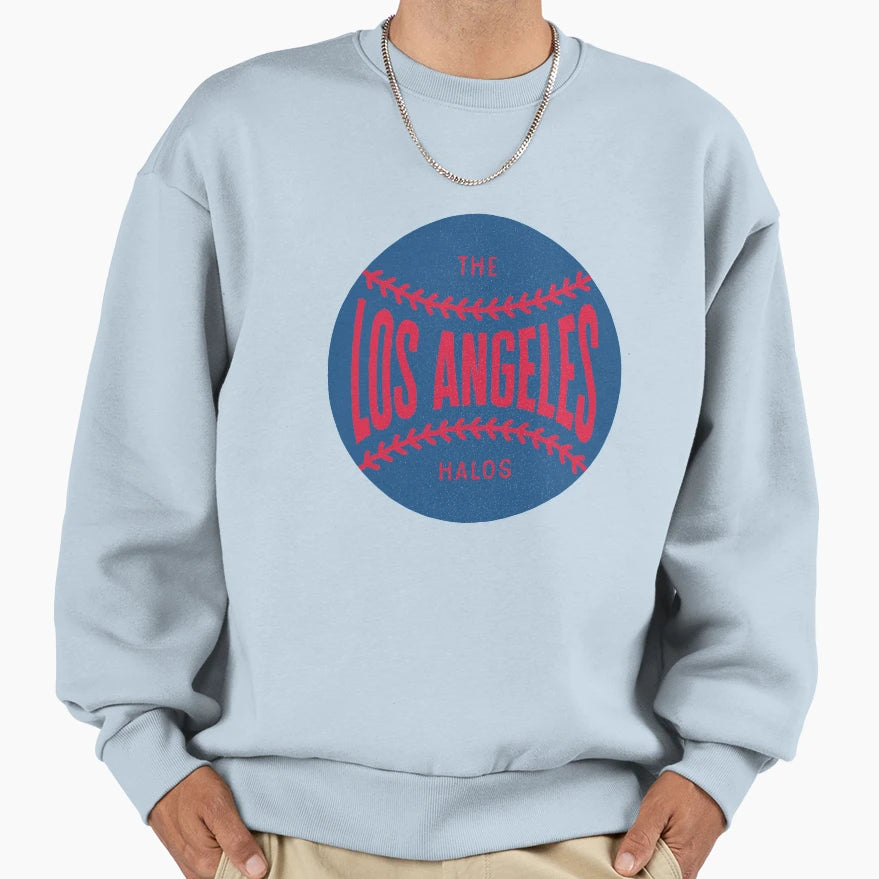 Los Angeles Baseball Ball Stitching Sweatshirt - Trendy Graphic for Adults - T-Shirt, Sweatshirt, Hoodie