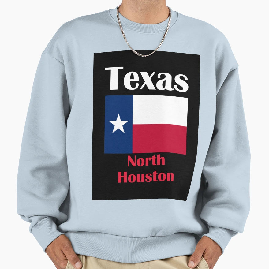 North Houston Tx Sweatshirt - Casual Everyday Wear for Adults - T-Shirt, Sweatshirt, Hoodie