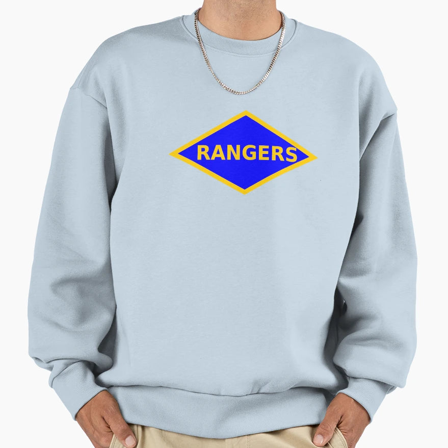 Wwii Rangers Patch Sweatshirt - Casual Everyday Wear Unisex - T-Shirt, Sweatshirt, Hoodie