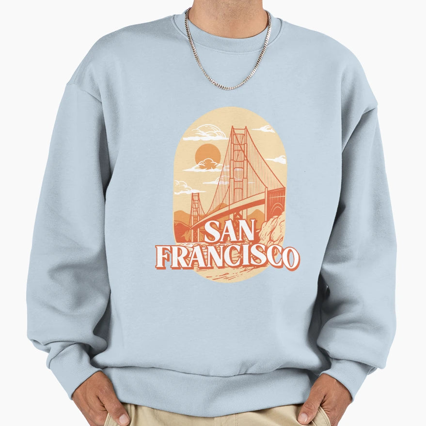San Francisco Sky Sweatshirt - Trendy Graphic Unisex - T-Shirt, Sweatshirt, Hoodie