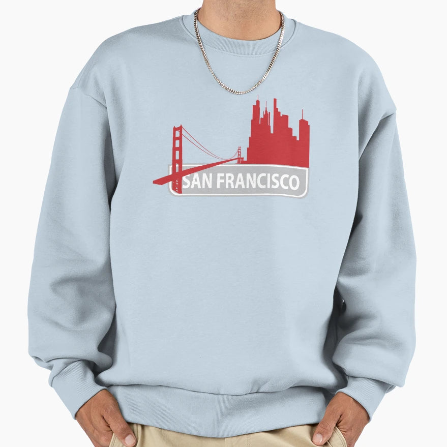 San Francisco Sweatshirt - Trendy Graphic for Adults - T-Shirt, Sweatshirt, Hoodie
