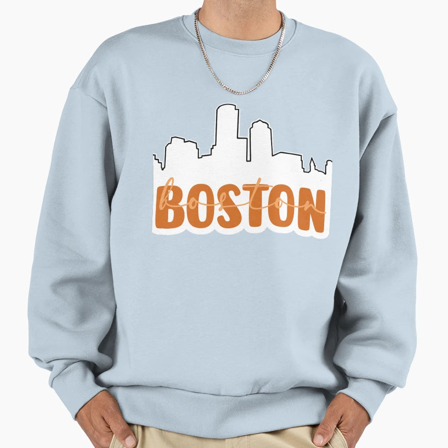 Boston Sweatshirt - Trendy Graphic Men Women - T-Shirt, Sweatshirt, Hoodie