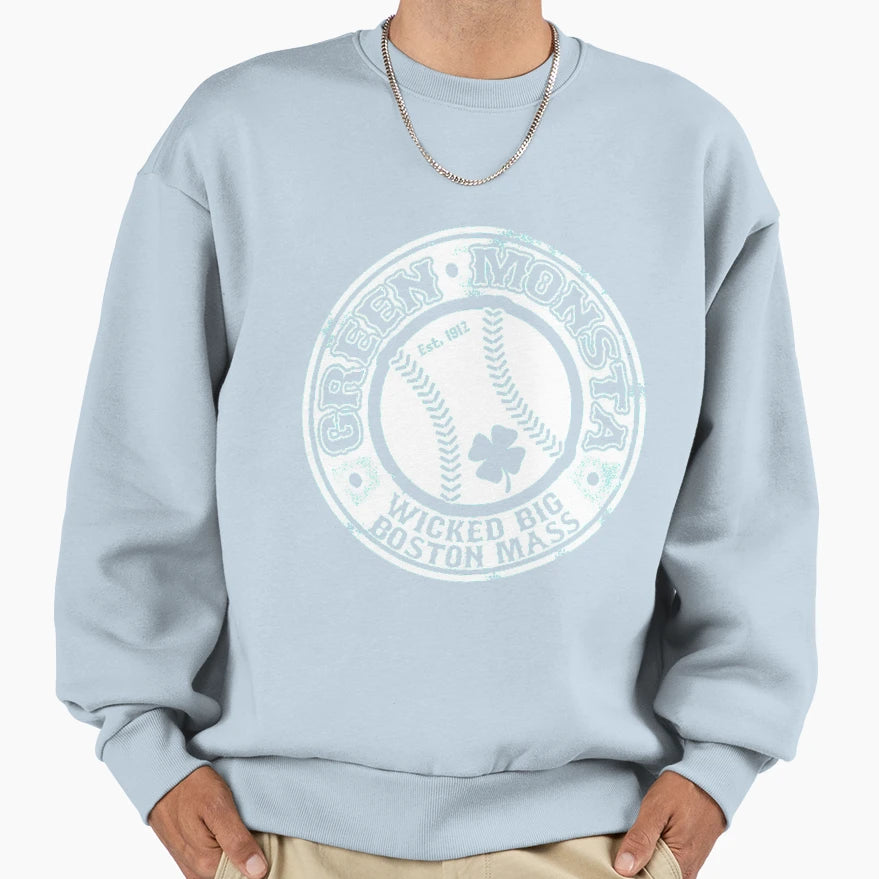 Boston Baseball Sweatshirt - Minimalist Print for Adults - T-Shirt, Sweatshirt, Hoodie